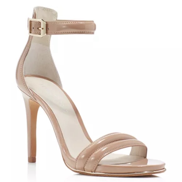 Kenneth Cole Shoes - KENNETH COLE Women's Tan Mallory Ankle Strap Mid Heel Sandals size 8 1/2